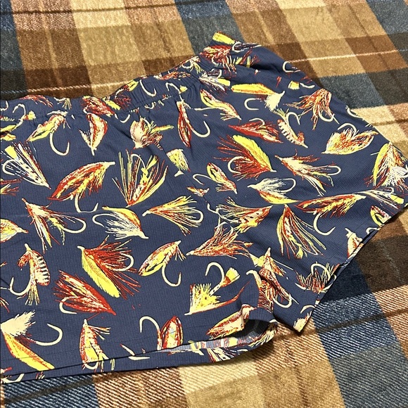 The North Face Navy and Multicolor Patterned Shorts - Picture 1 of 8